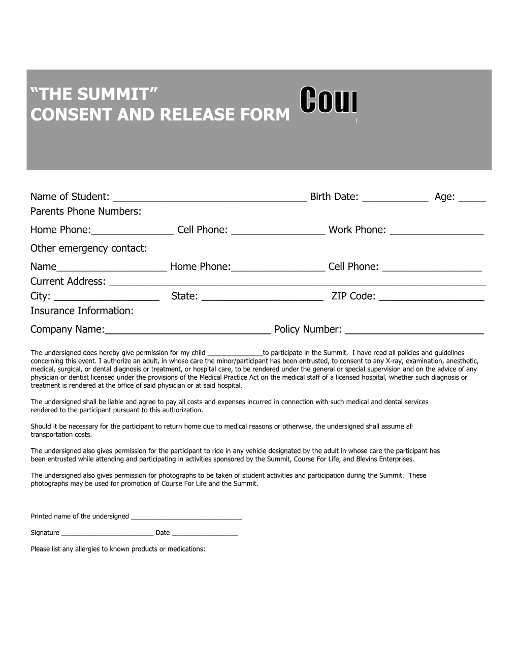The Summit Application