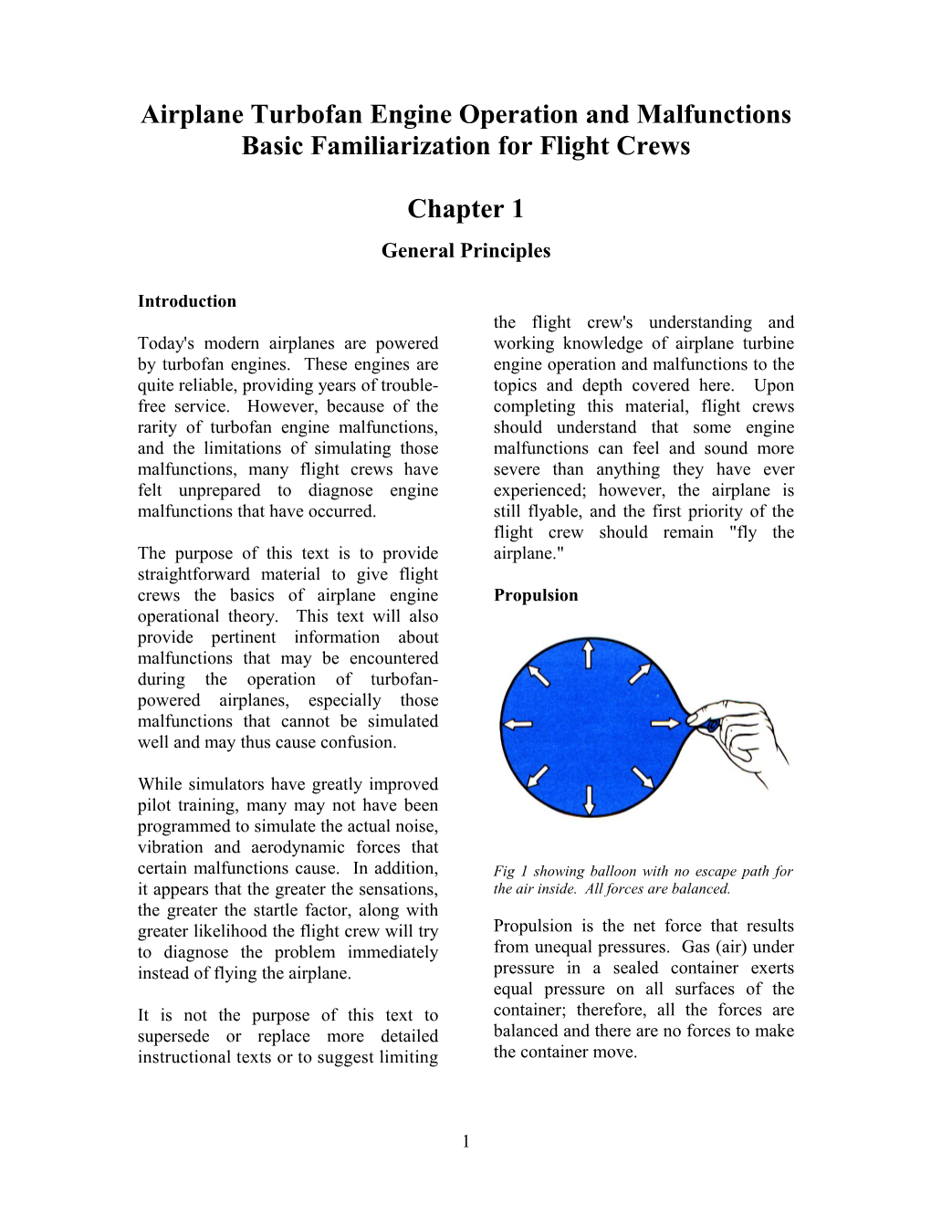 Aircraft Engine Operation And Malfunction