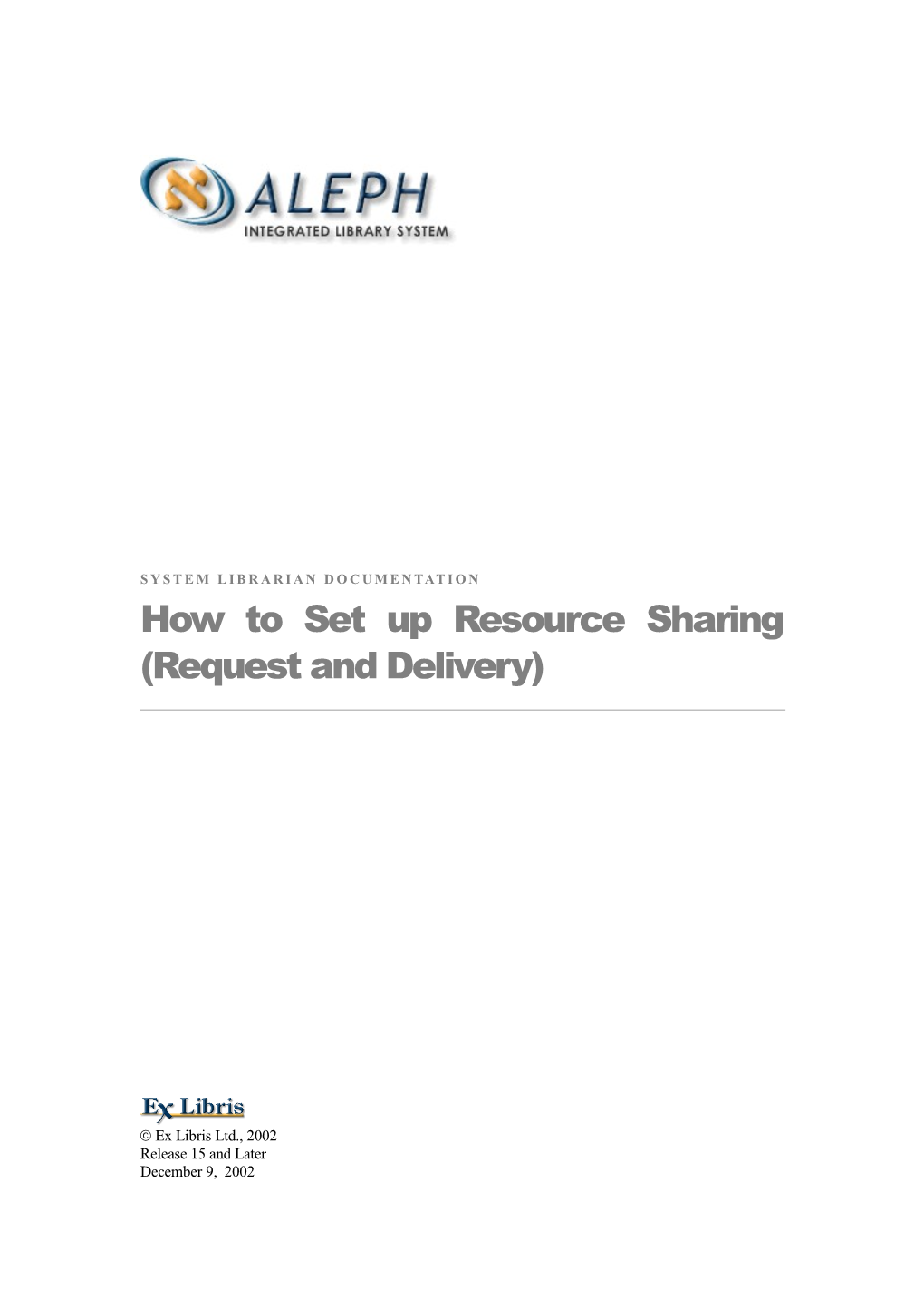 How to Set up Resource Sharing 15