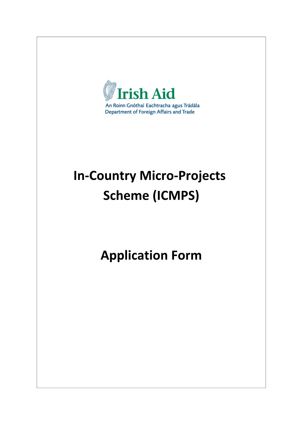 In-Country Micro-Projects