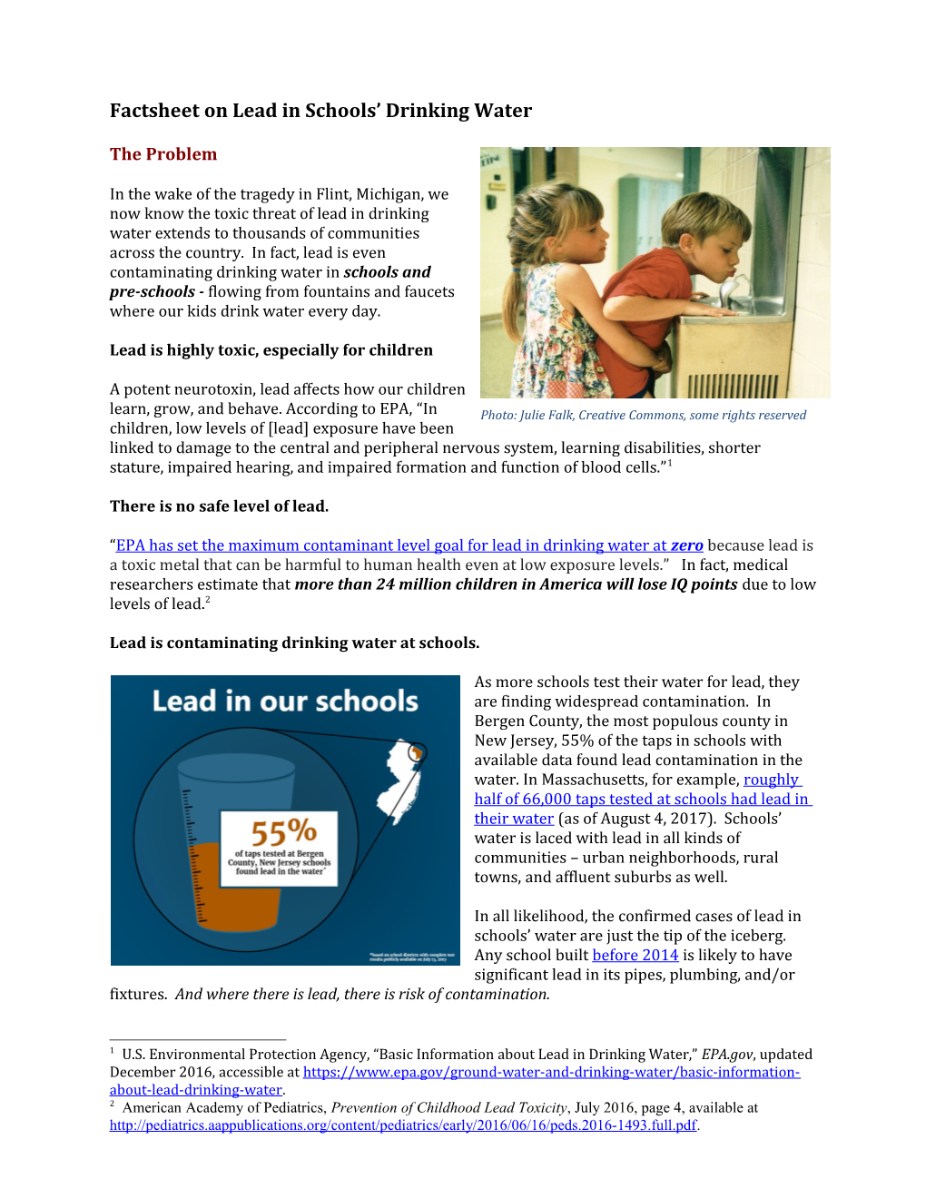 Ø Learn the Facts About Lead in Schools Drinking Water with Our Factsheet