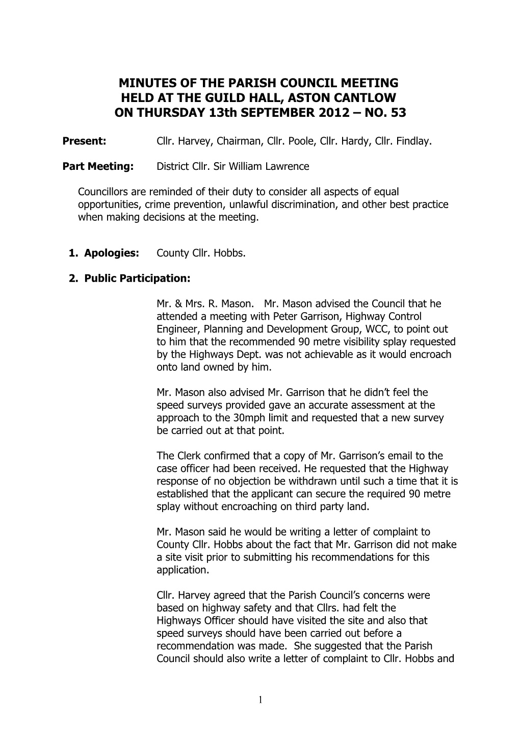 Minutes of the Parish Council Meeting s5