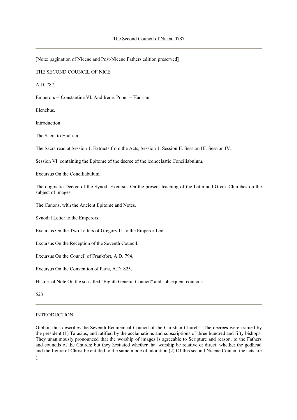 The Second Council of Nicea, 0787