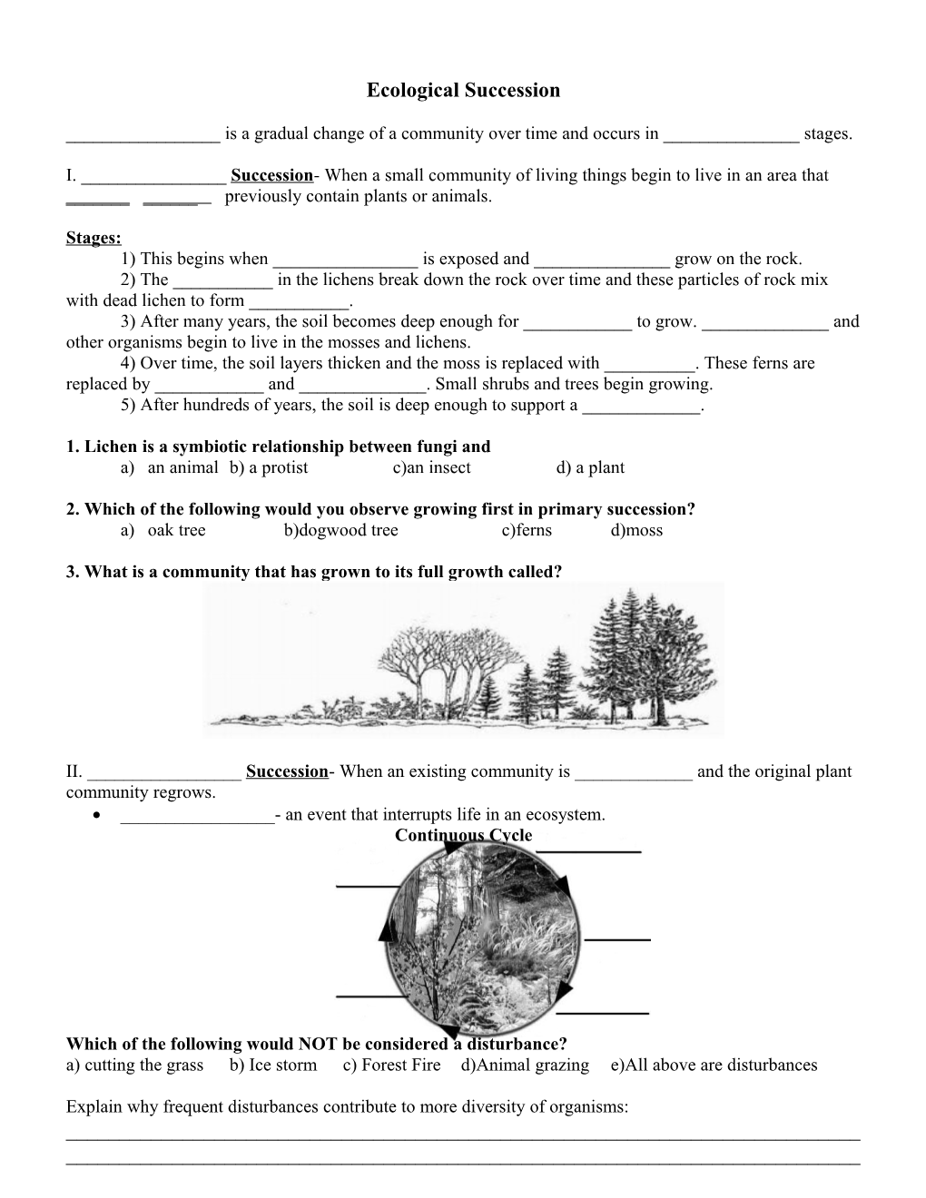 Ecological Succession