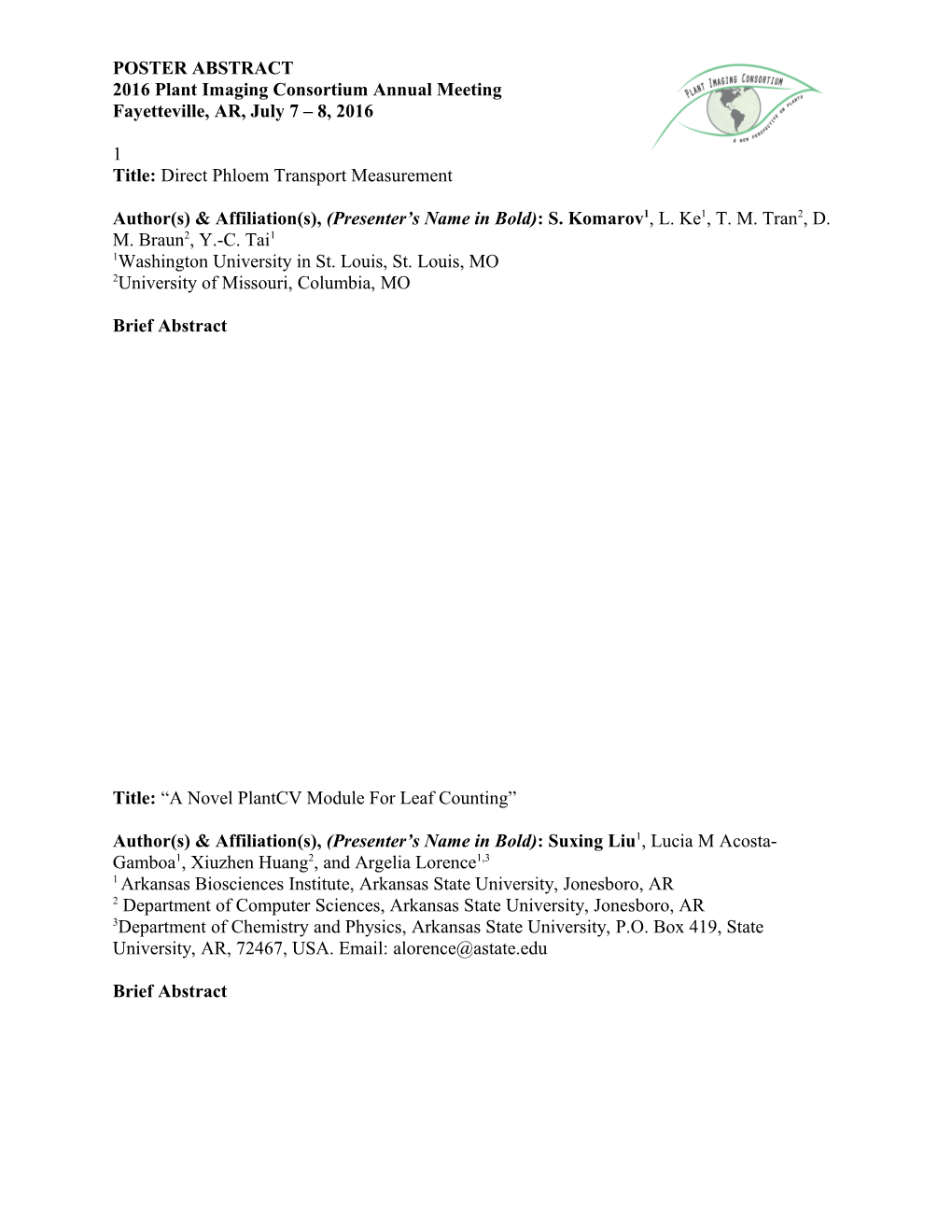 Title: Direct Phloem Transport Measurement