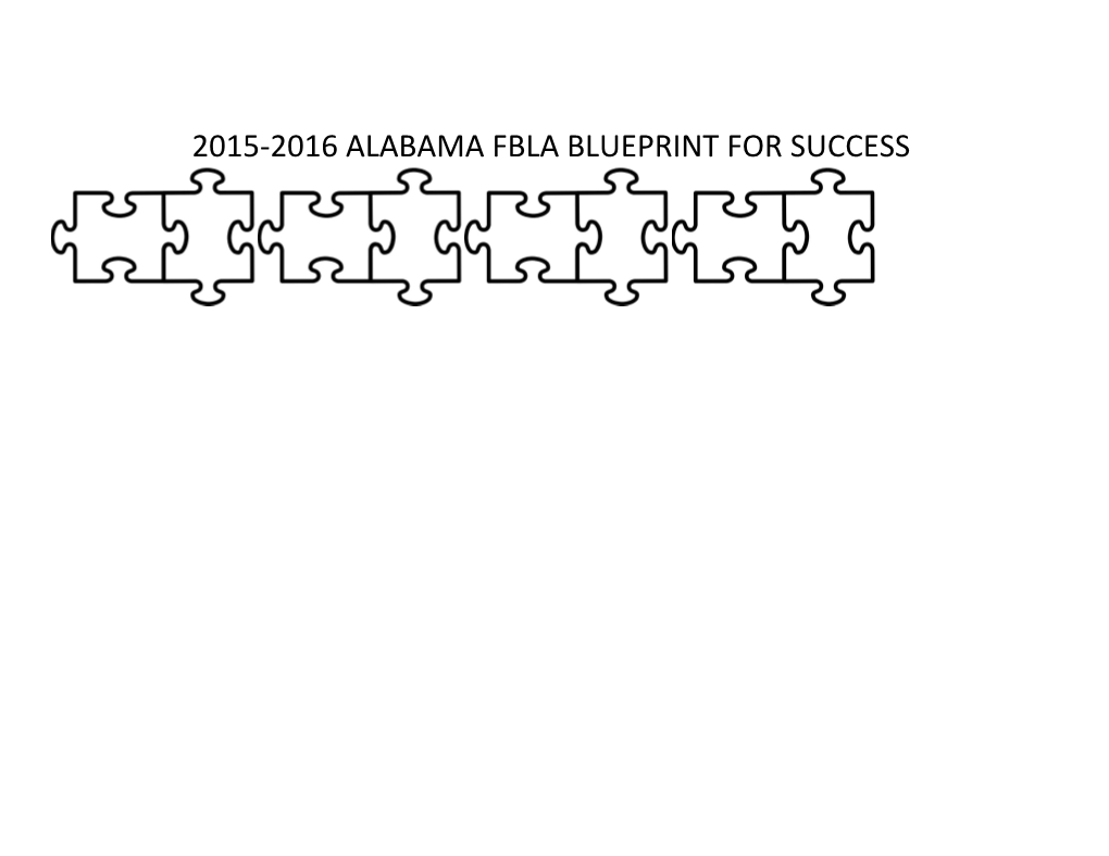 2015-2016 Alabama Fbla Blueprint for Success