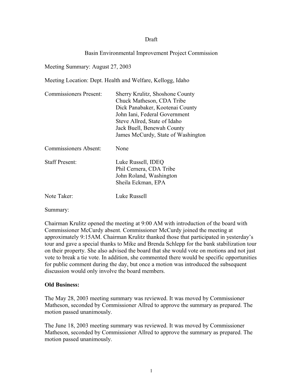 Basin Environmental Improvement Project Commission