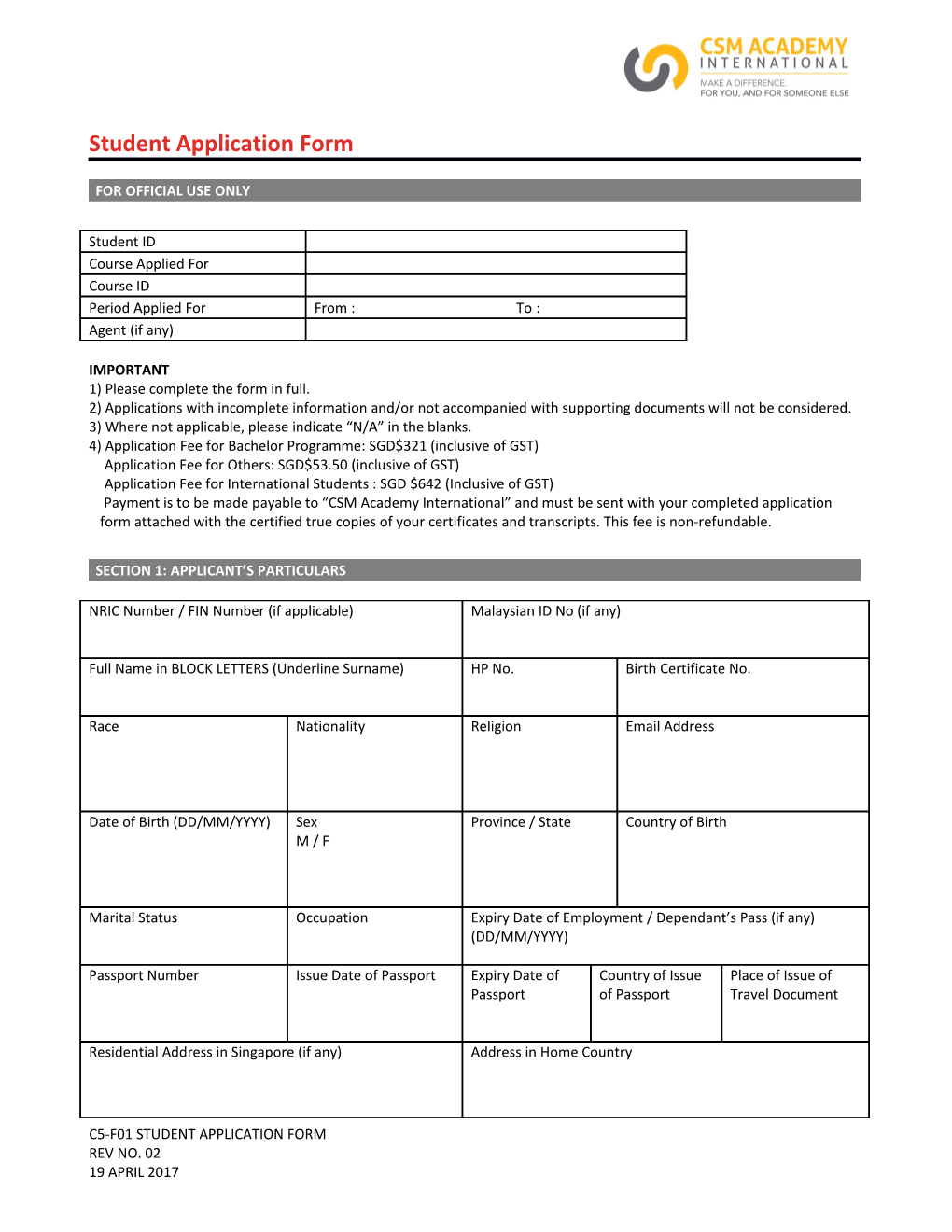 Absence Request Form s2