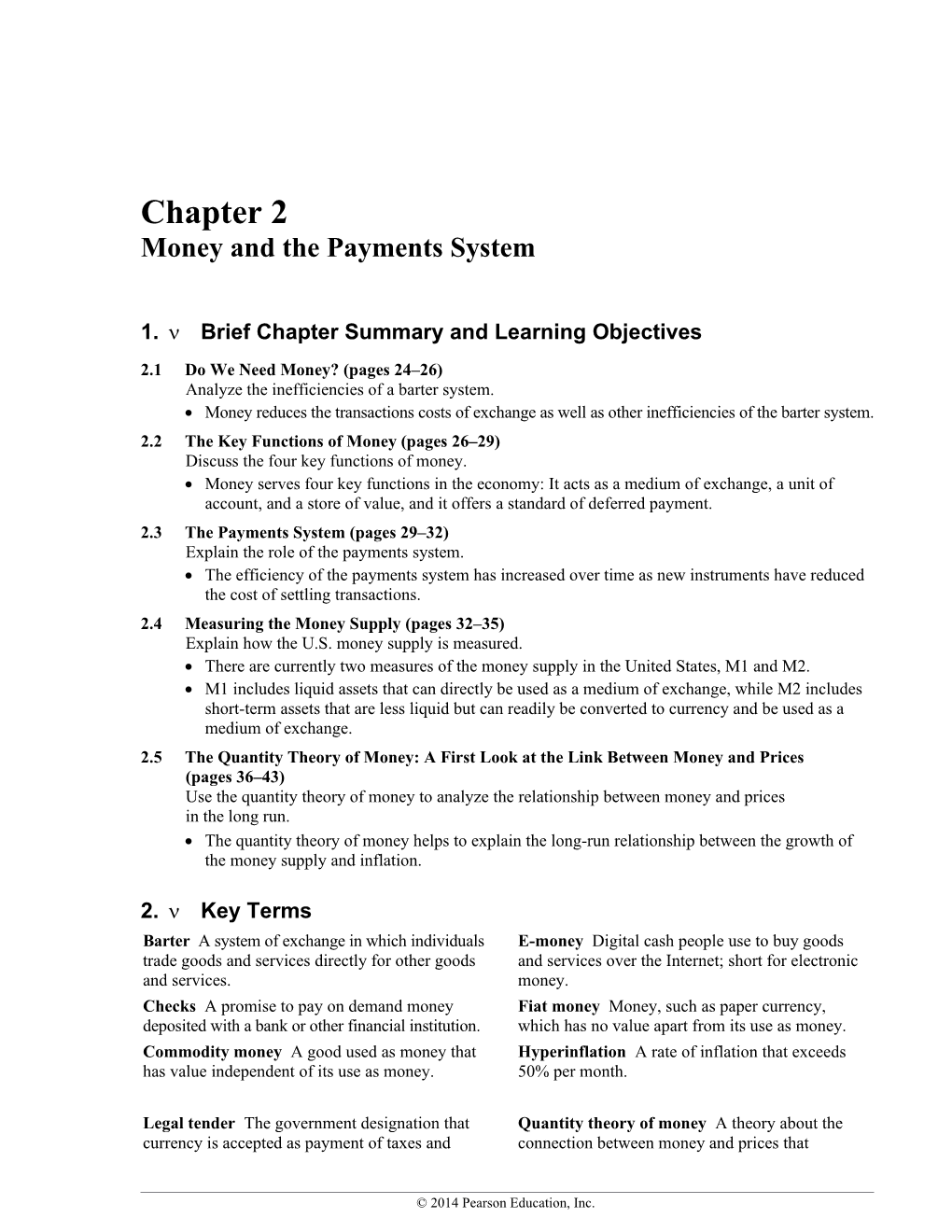Chapter 2 Money and the Payments System 21
