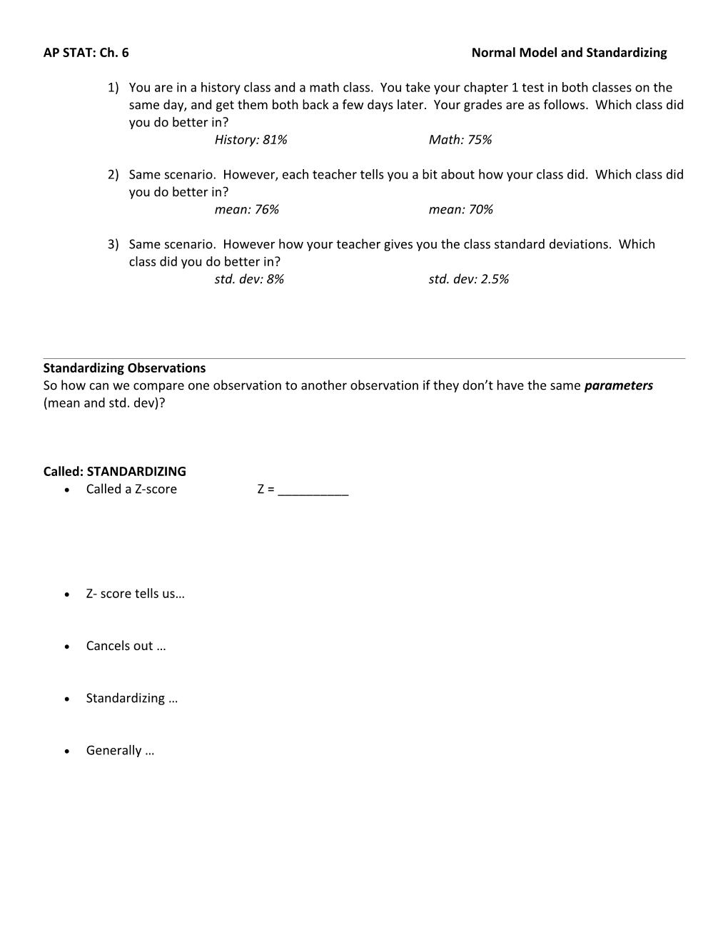 Manipulating Data (Linear Transformations)