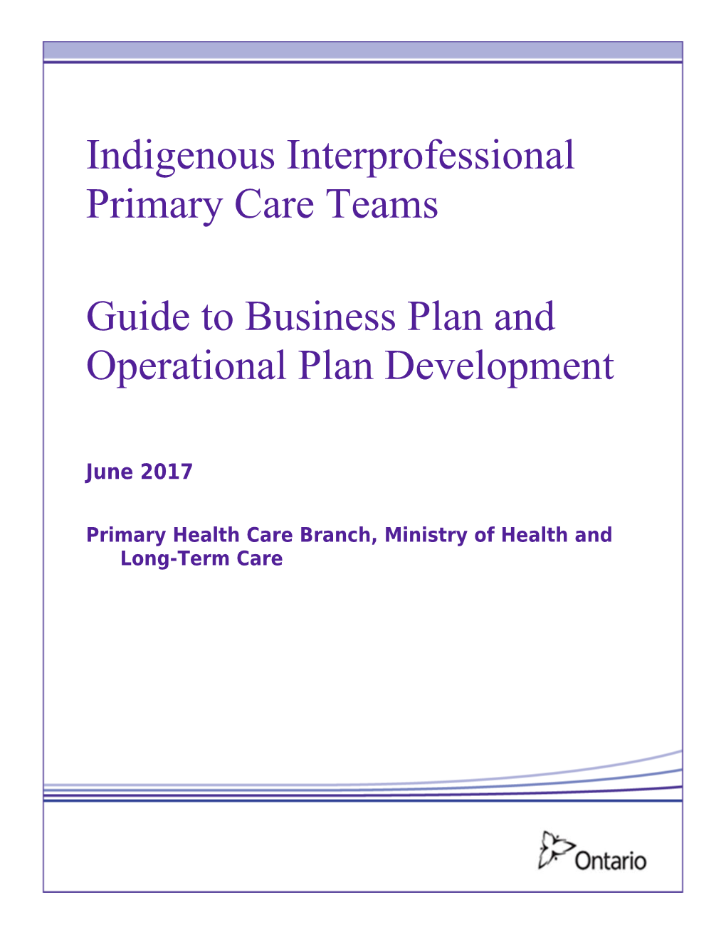 Indigenous Interprofessional Primary Care Teams