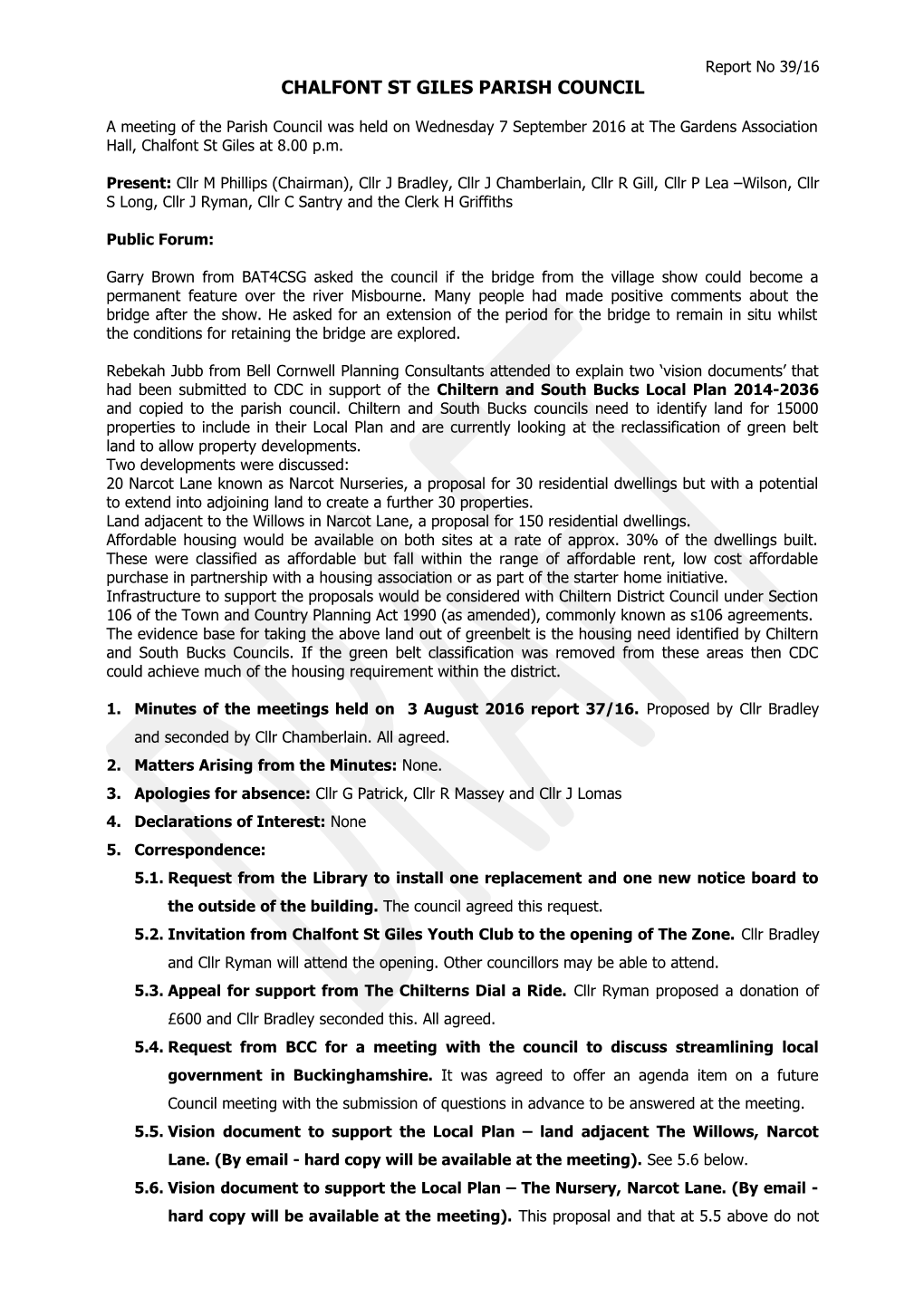 Notice of a Meeting of the Parish Council s4