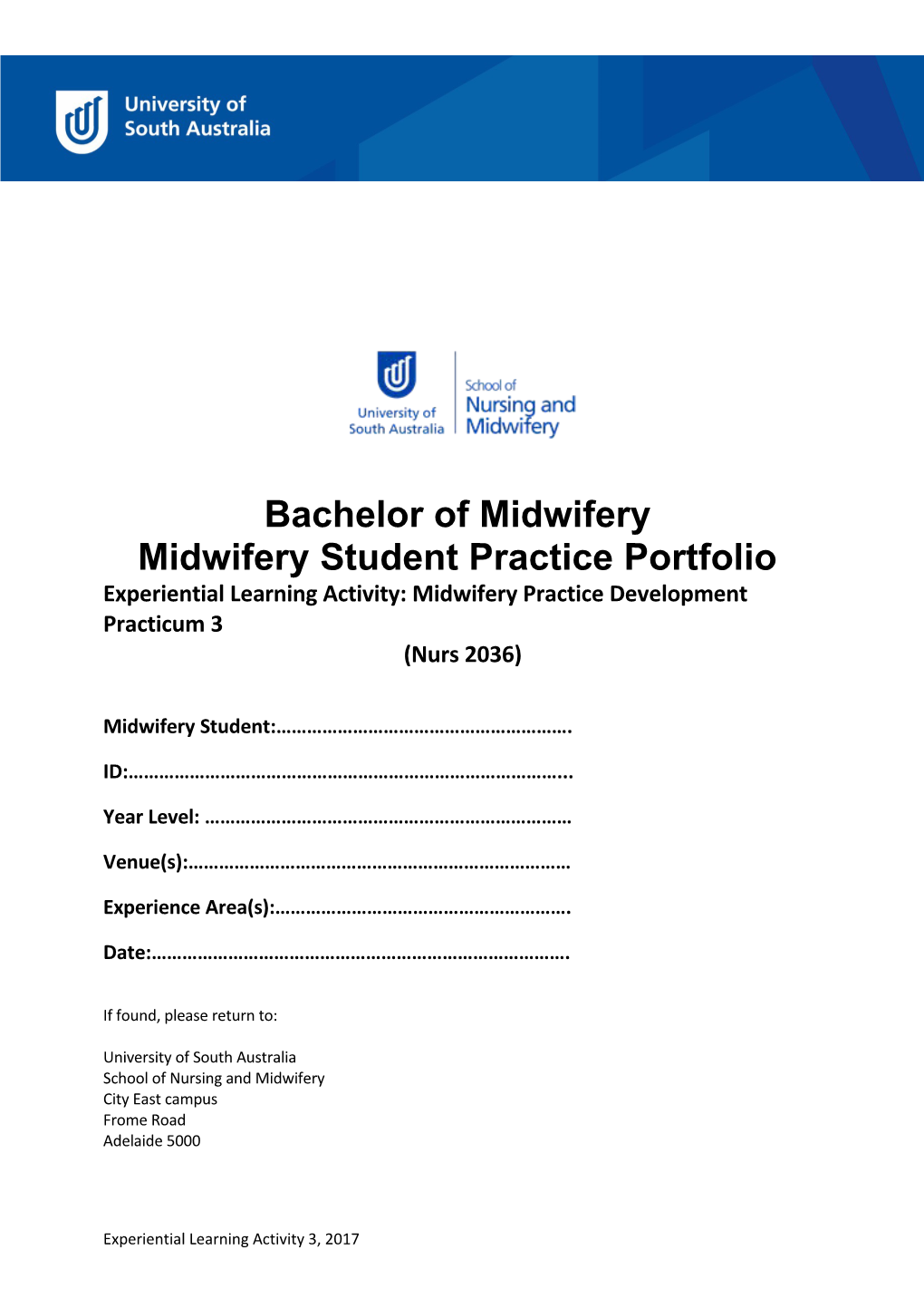 Midwifery Student Practice Portfolio