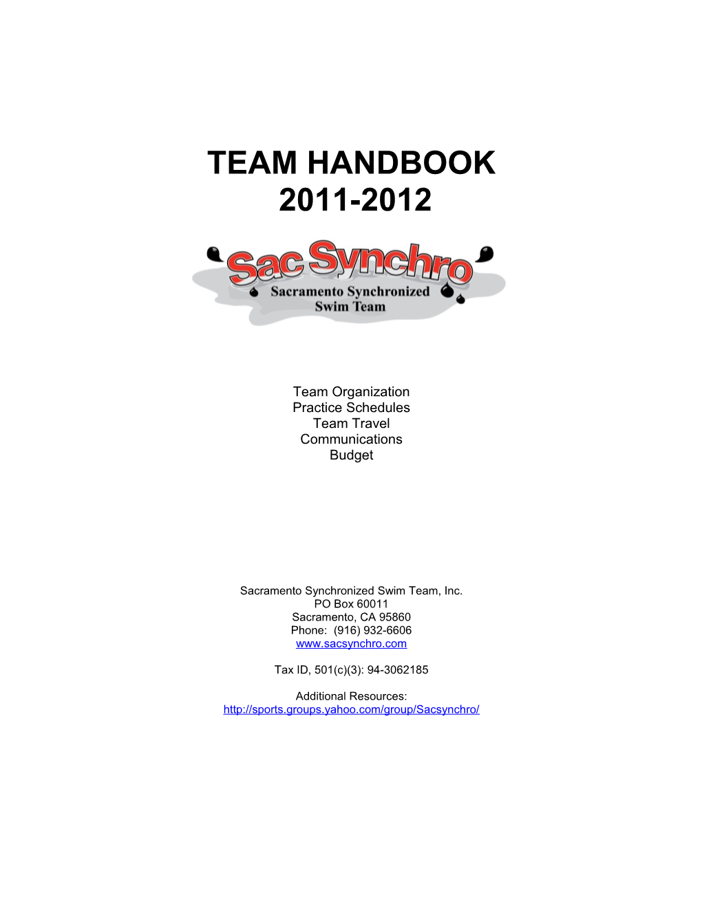 Team Handbook