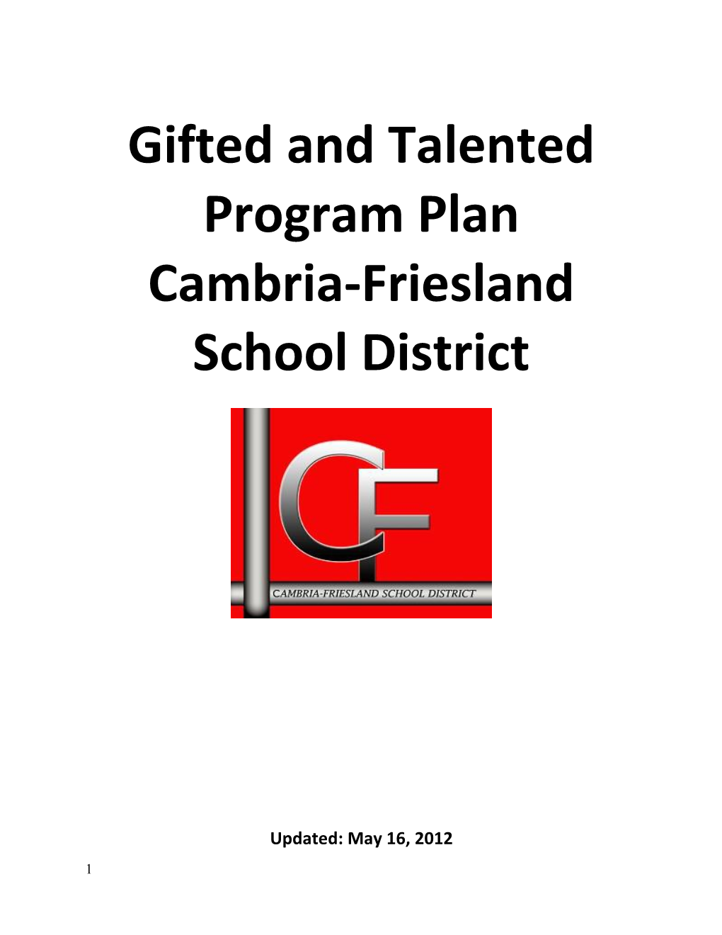 Kiel Area School District Services for Gifted and Talented Students s1
