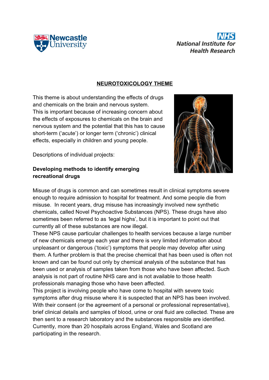 Neurotoxicology Theme