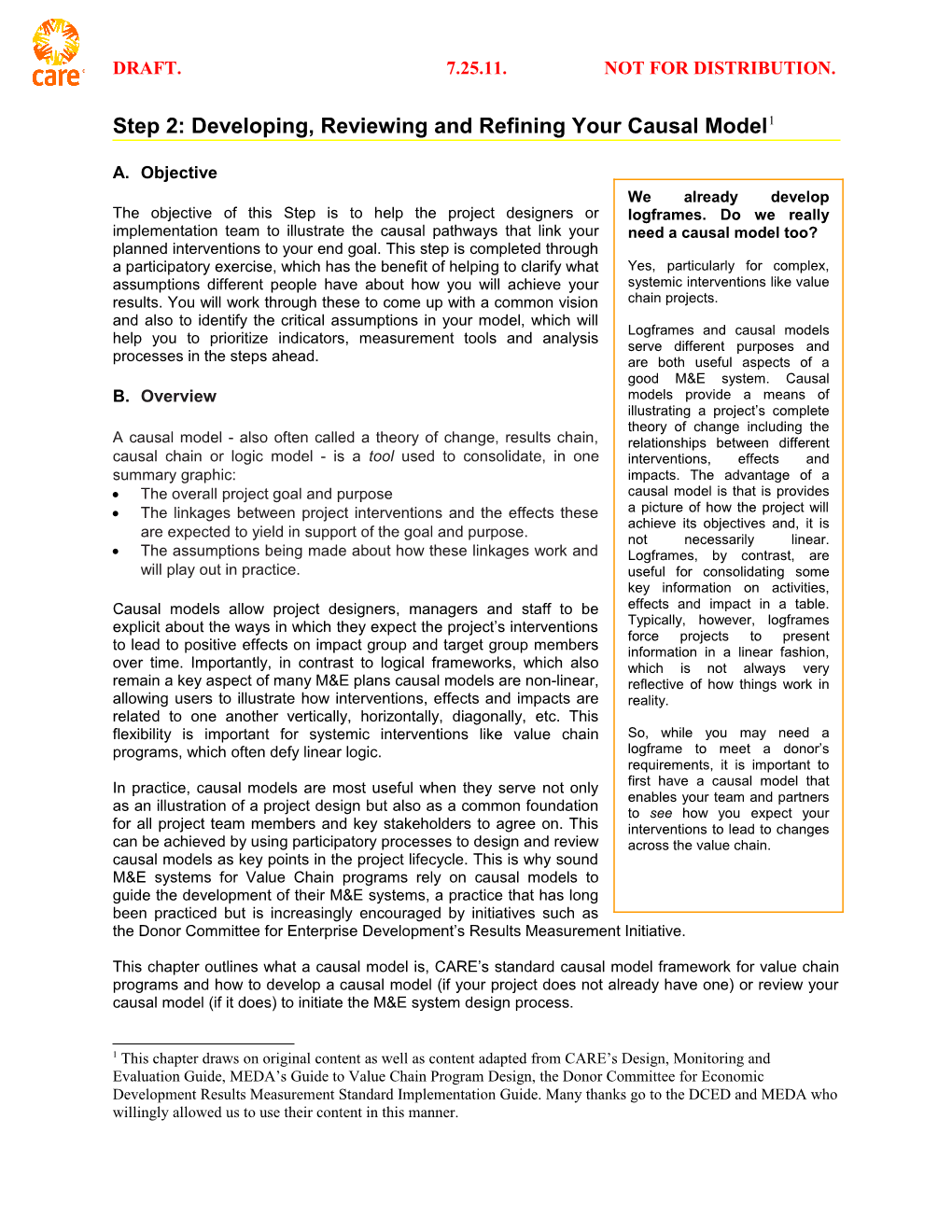 1 Articulating the Causal Model