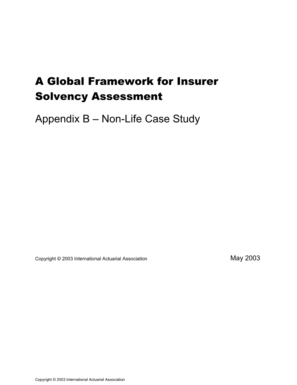 3. the Loss Model Underlying the Factor Based Formula 3