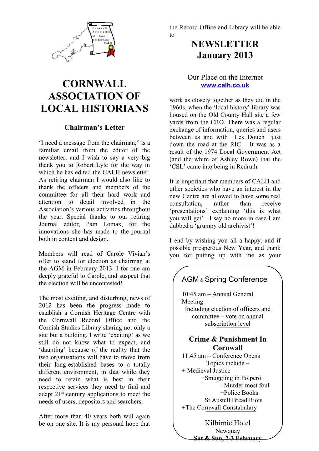 Cornwall Association of Local Historians s1