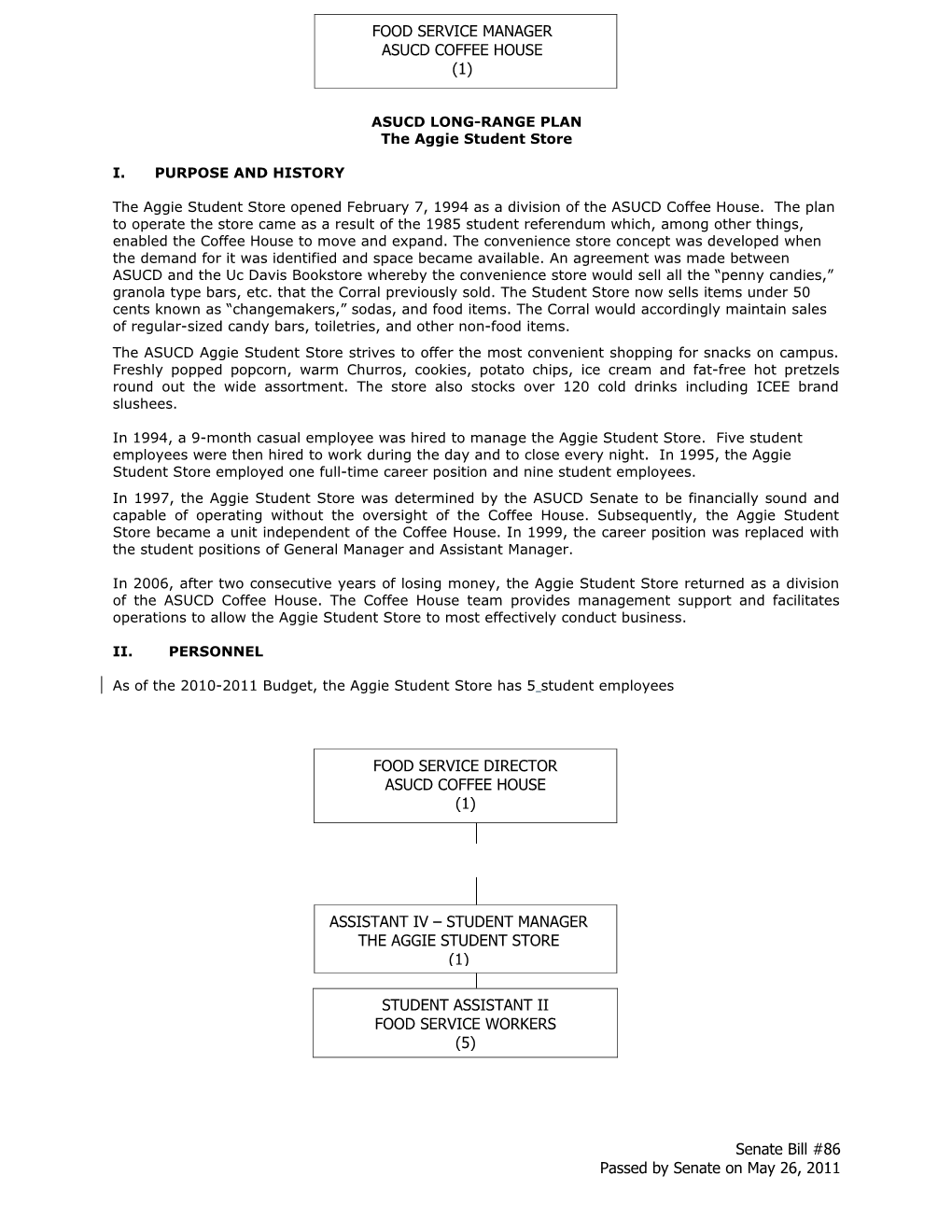 Asucd Long-Range Plan