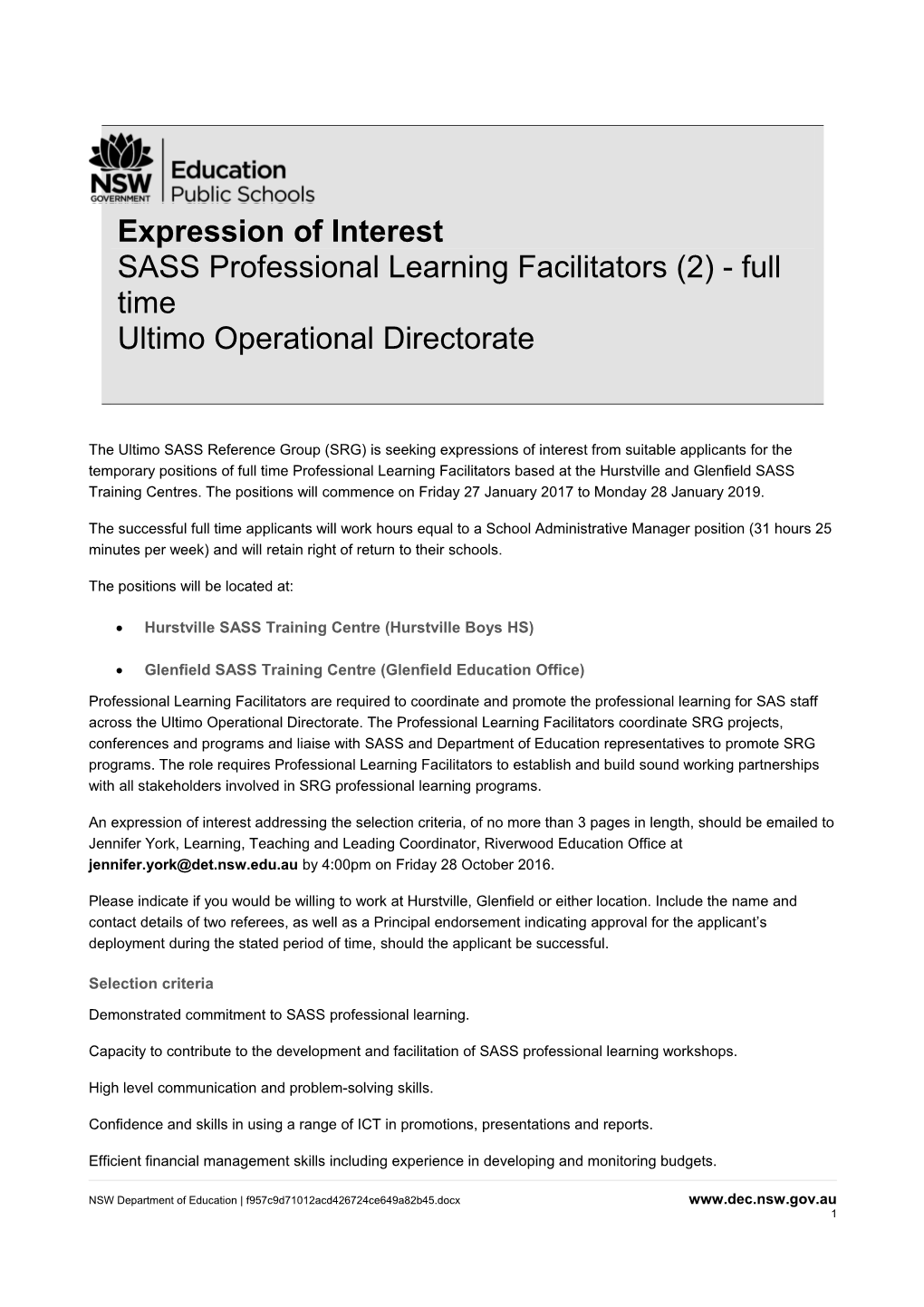 Expression of Interest s2