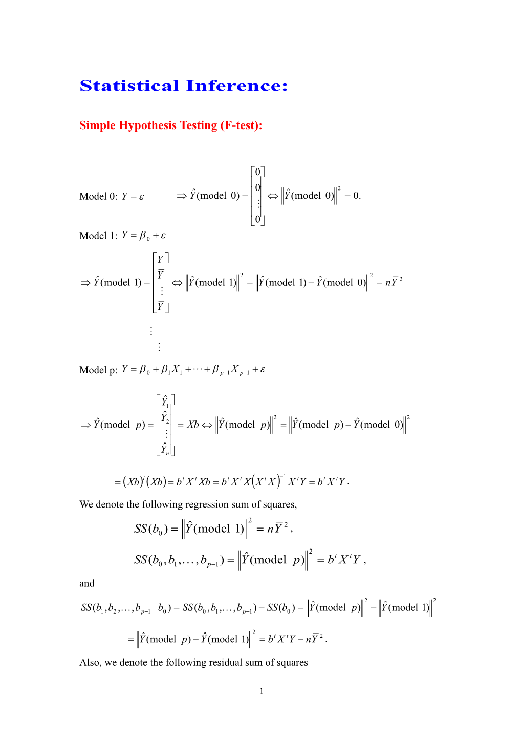 Simple Hypothesis Testing (F-Test)