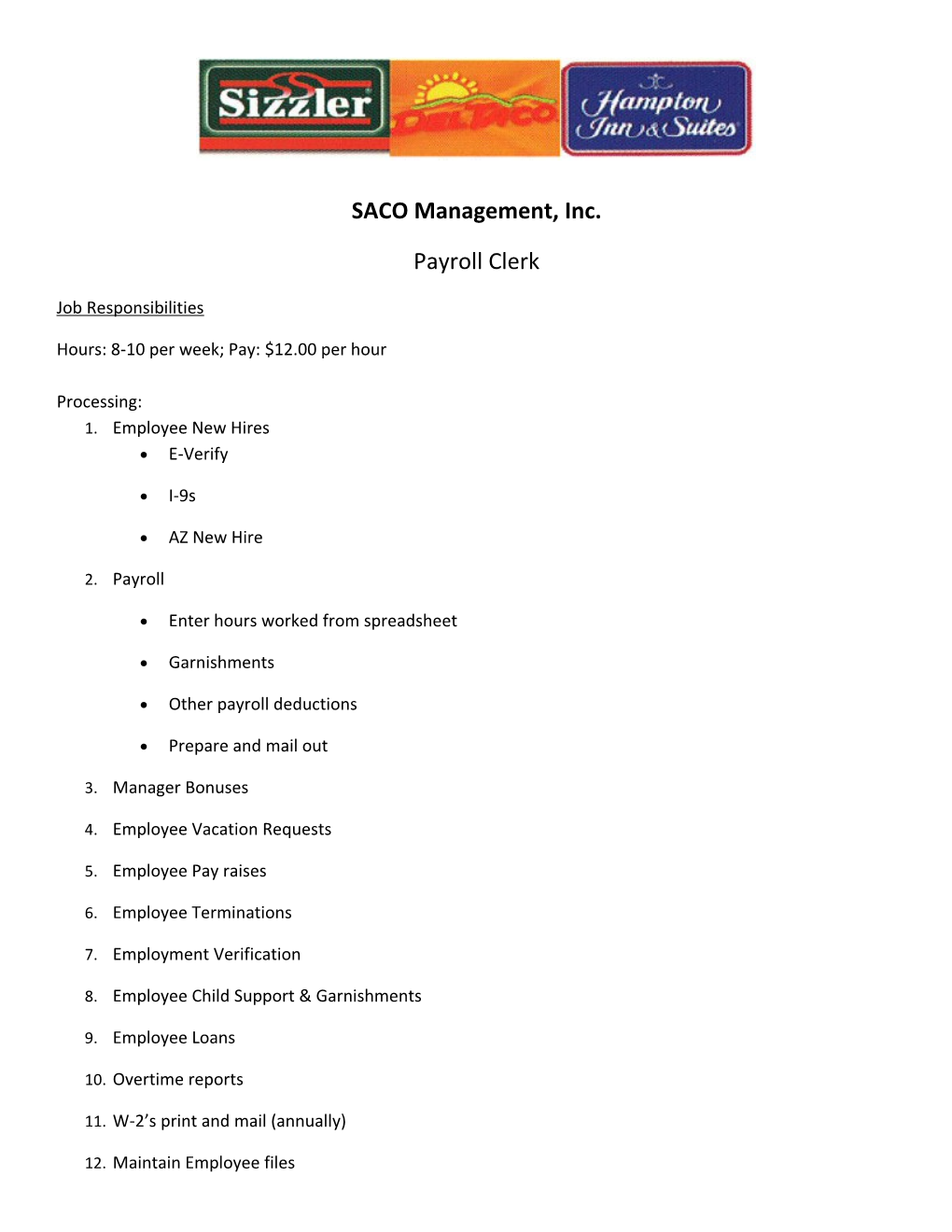 SACO Management, Inc