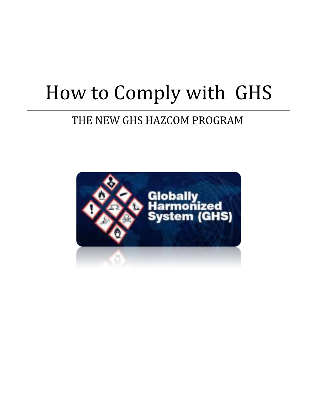 How to Comply with GHS