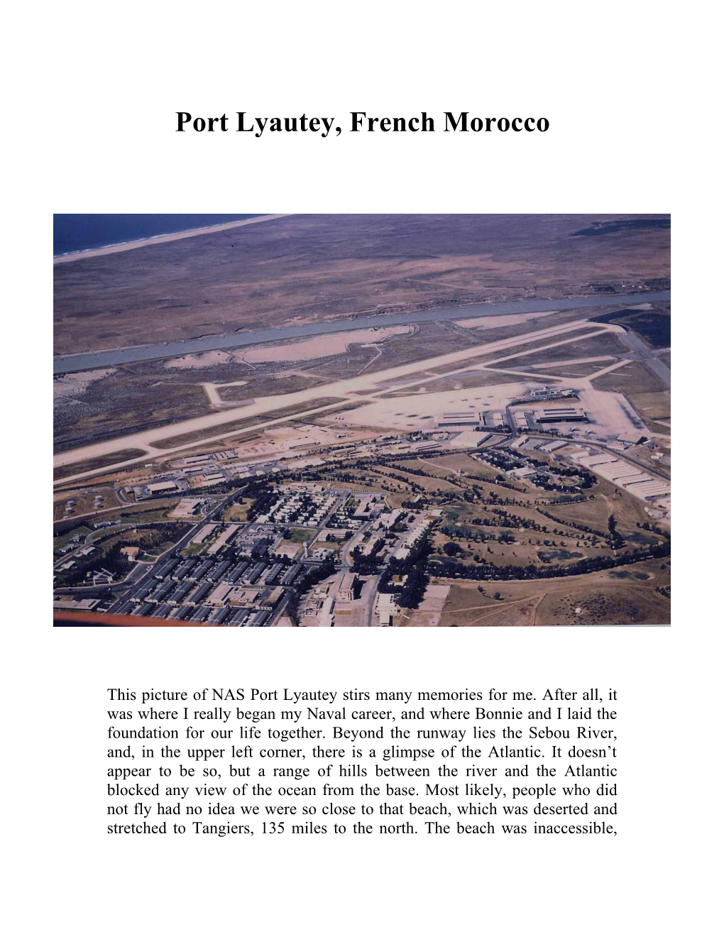 Port Lyautey, French Morocco