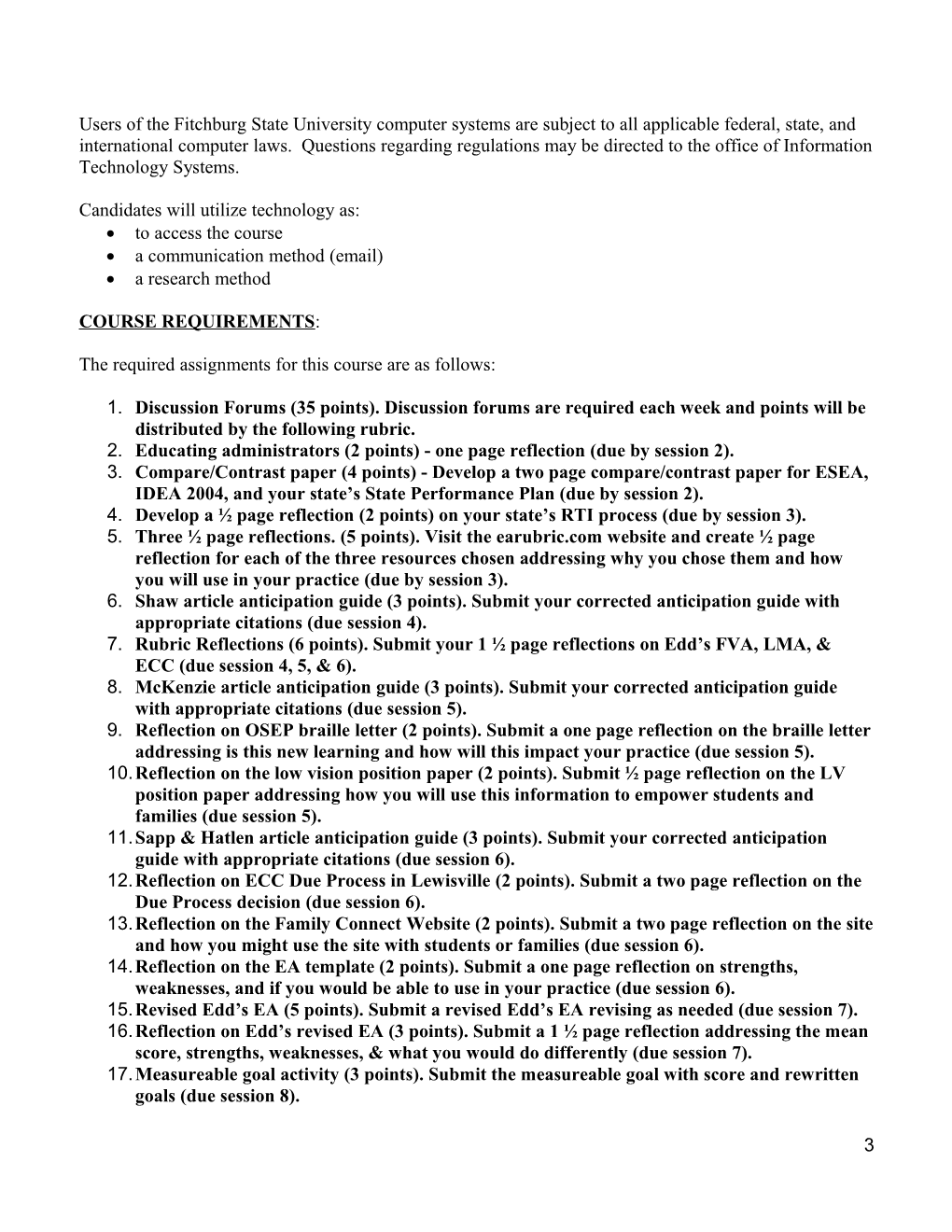 Ext Campus: Education Syllabus Template s1
