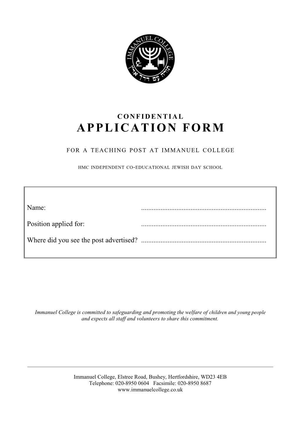 Application Form s54