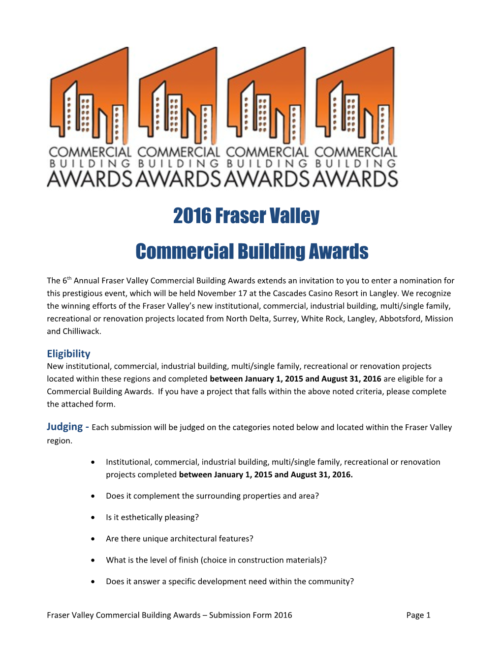2012 Commercial Building Awards