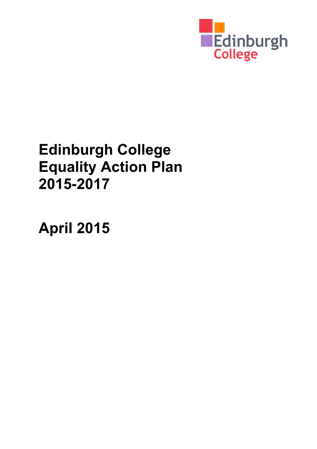 Equality Action Plan