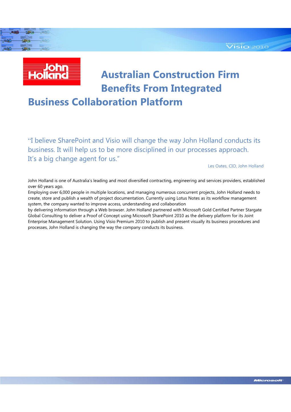 John Holland Is One of Australia S Leading and Most Diversified Contracting, Engineering
