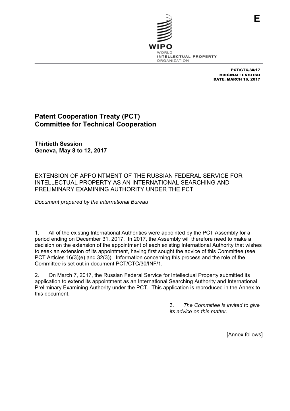 Patent Cooperation Treaty (PCT) s2