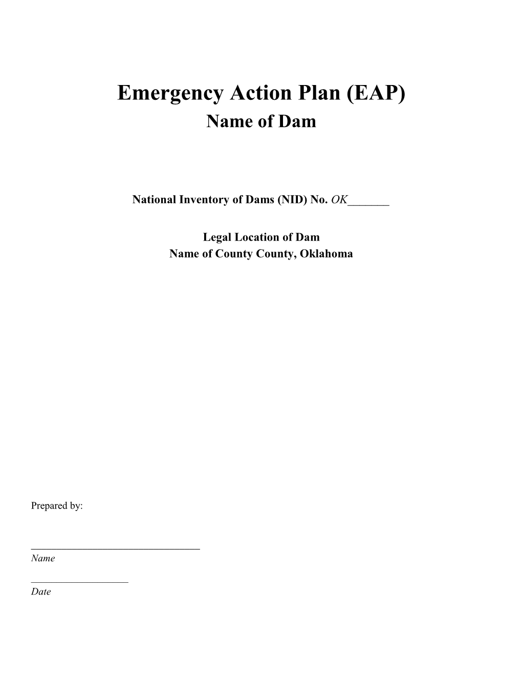Emergency Action Plan (EAP) s2
