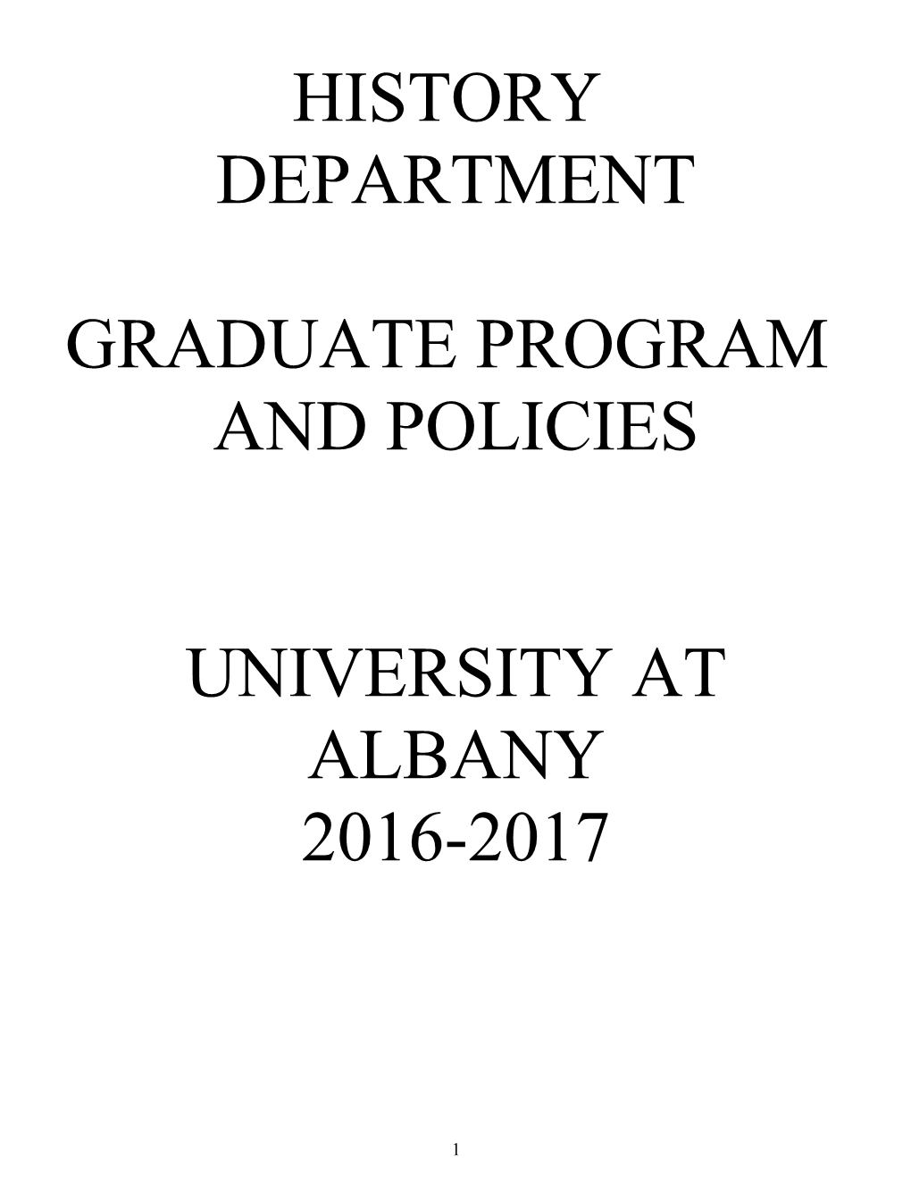 Graduate Program