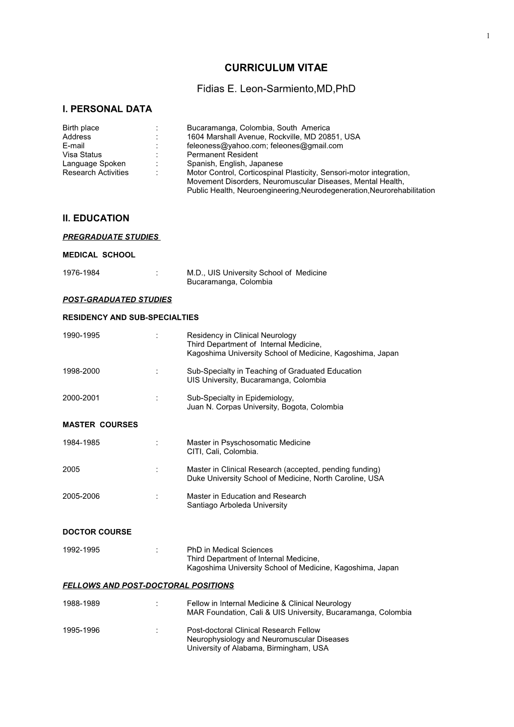 Curriculum Vitae s128