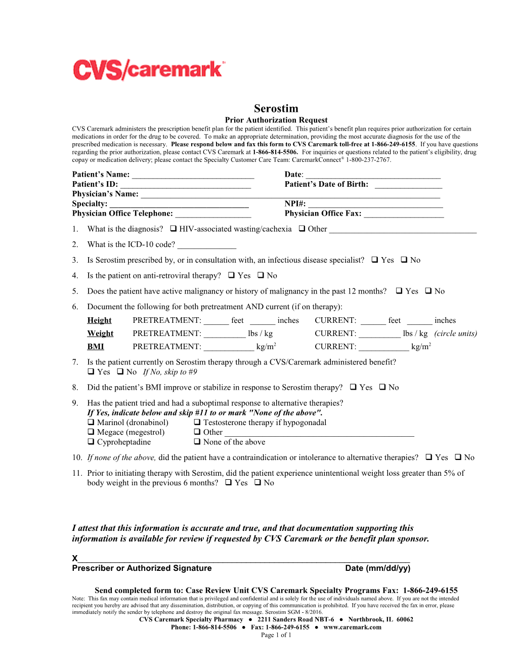 Prior Authorization Request s2