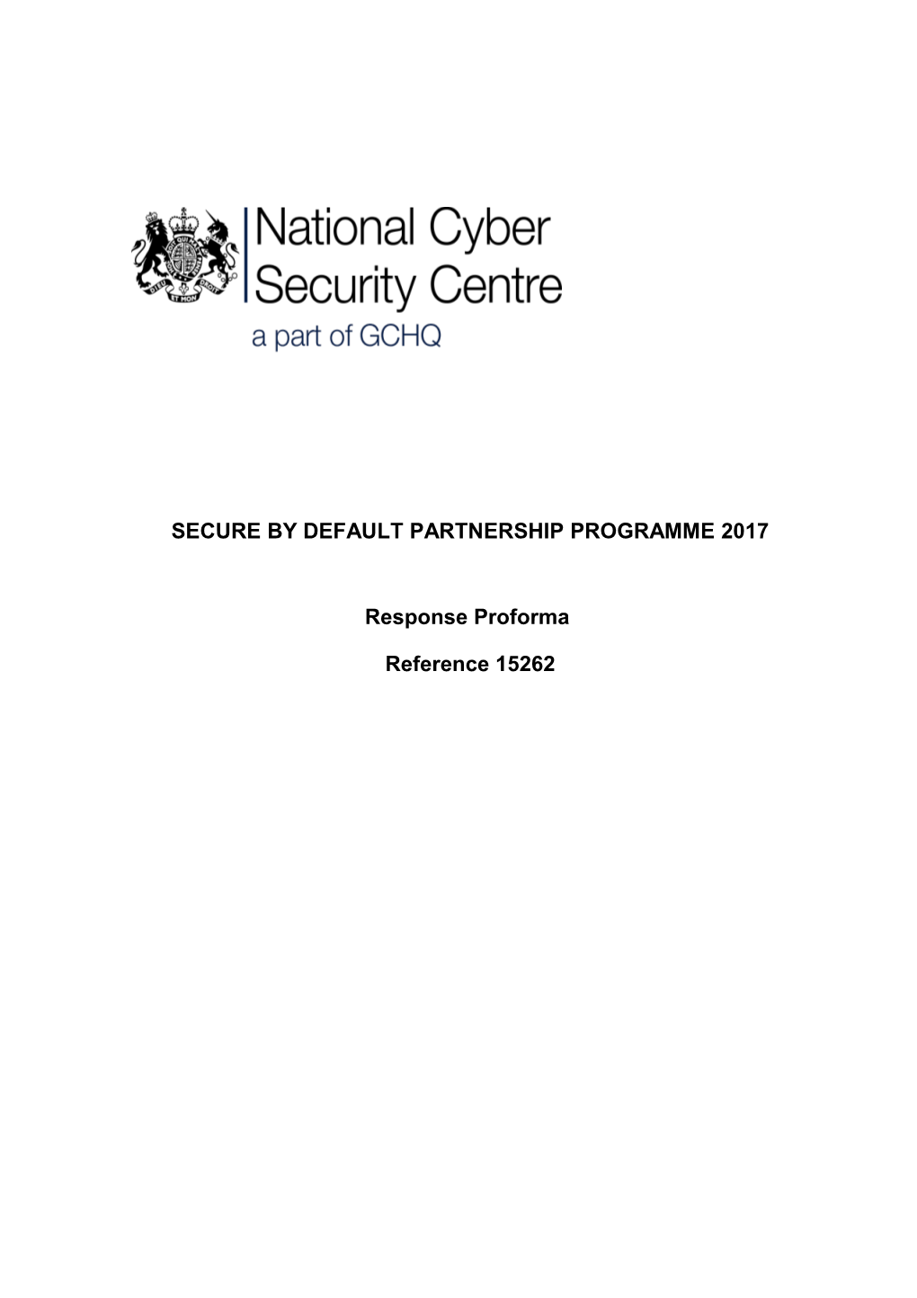 Secure by Default Partnership Programme 2017