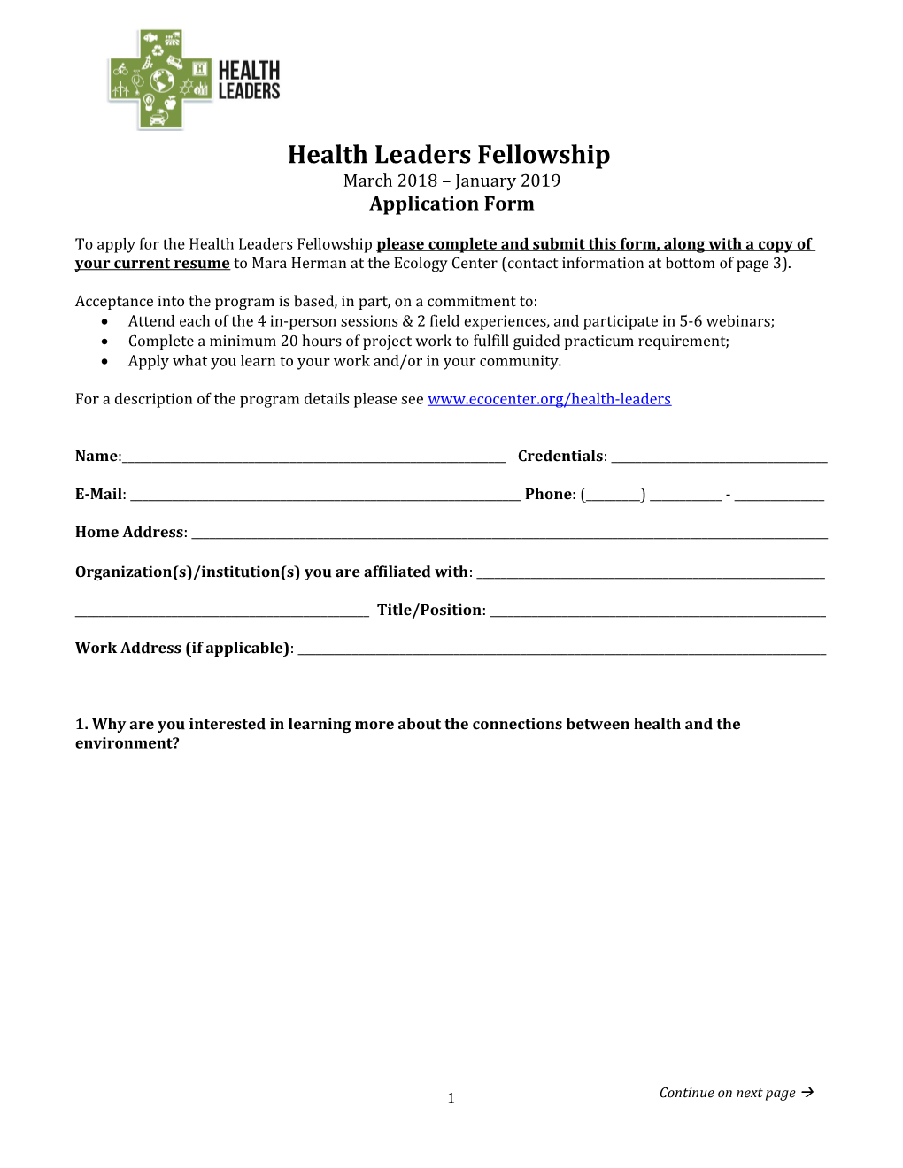 Health Leaders Fellowship