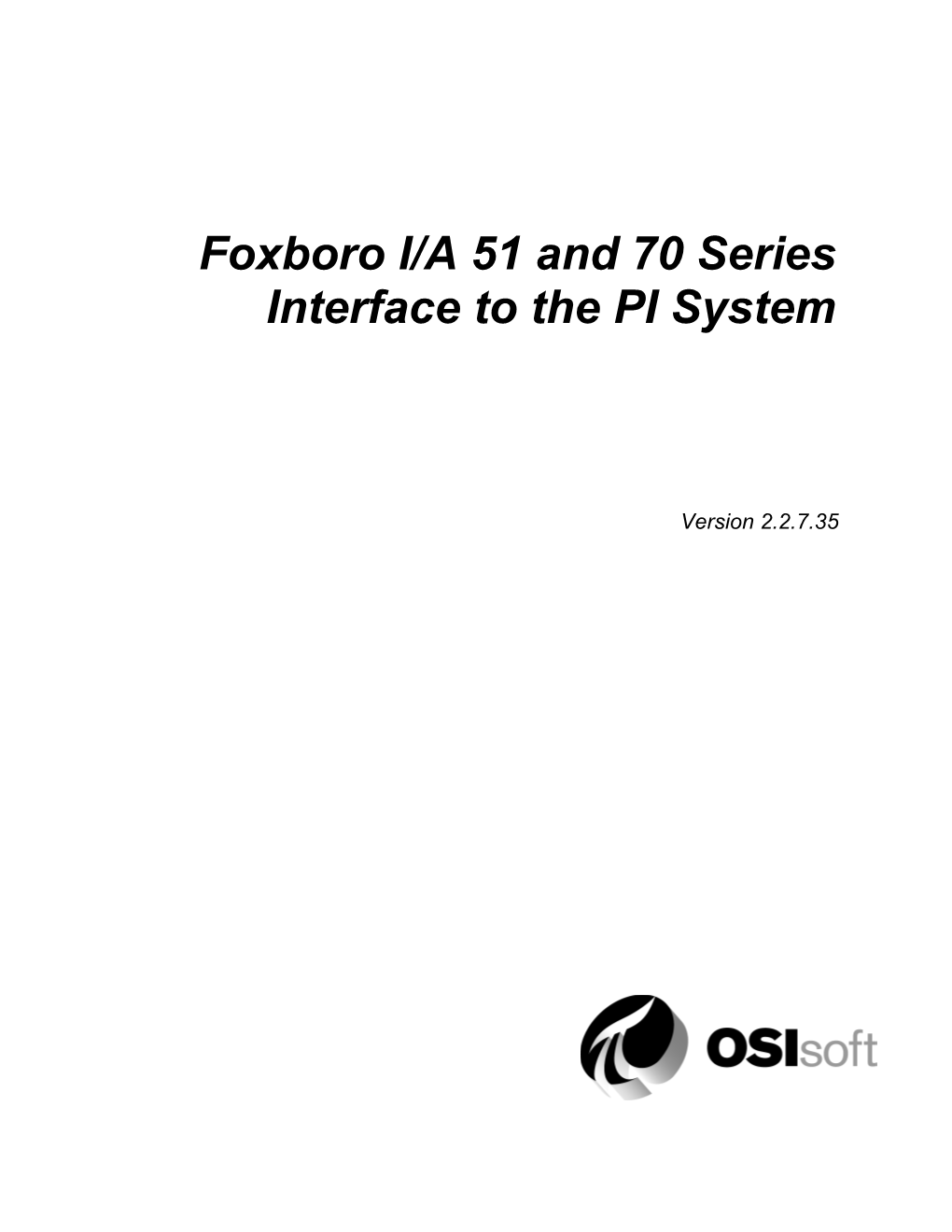 PI-Foxboro Interface