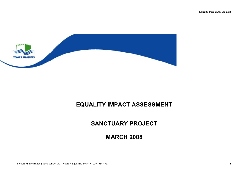 Equality Impact Assessment Guidance And Template (Word 198KB)