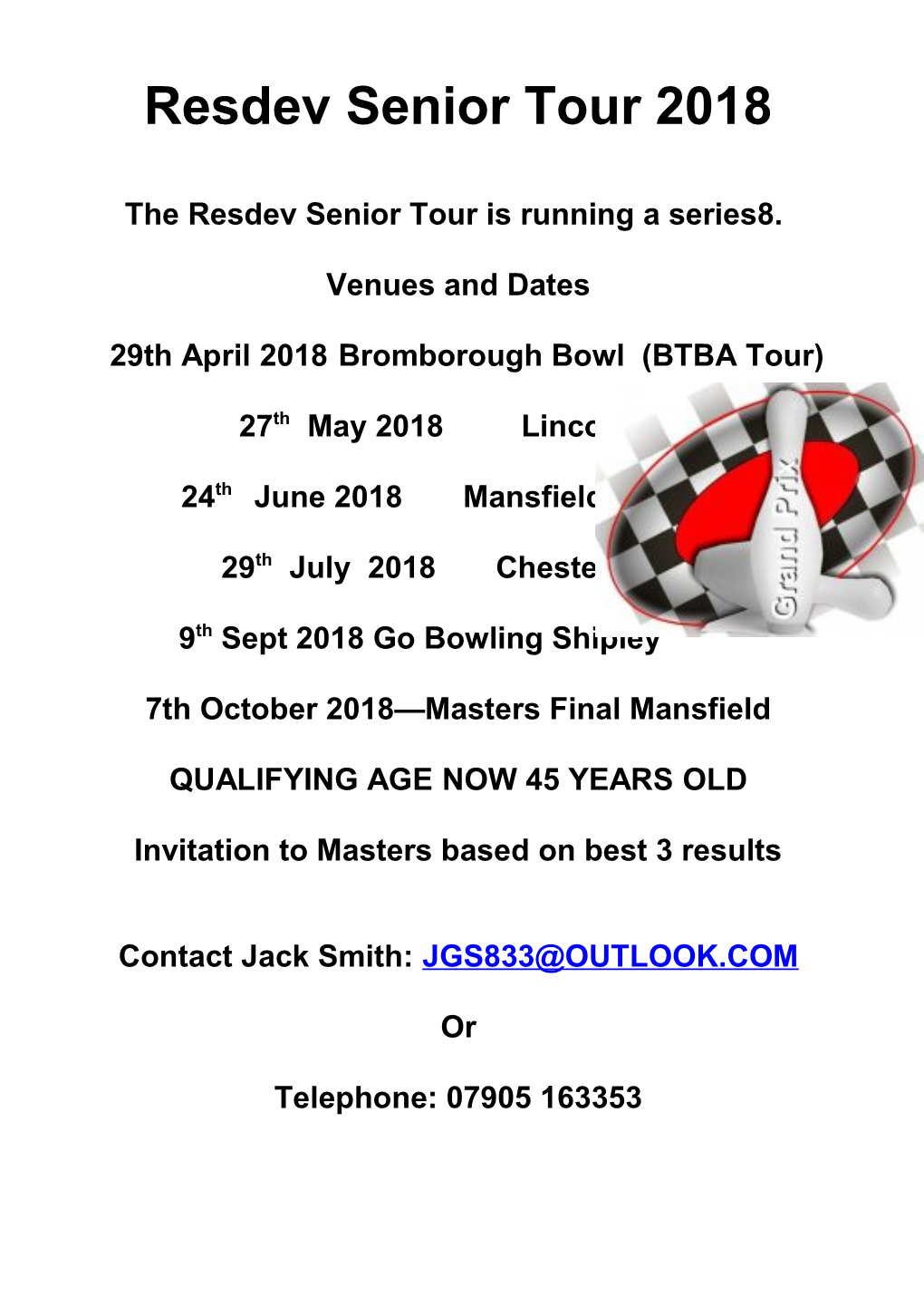 Resdev Senior Tour 2018