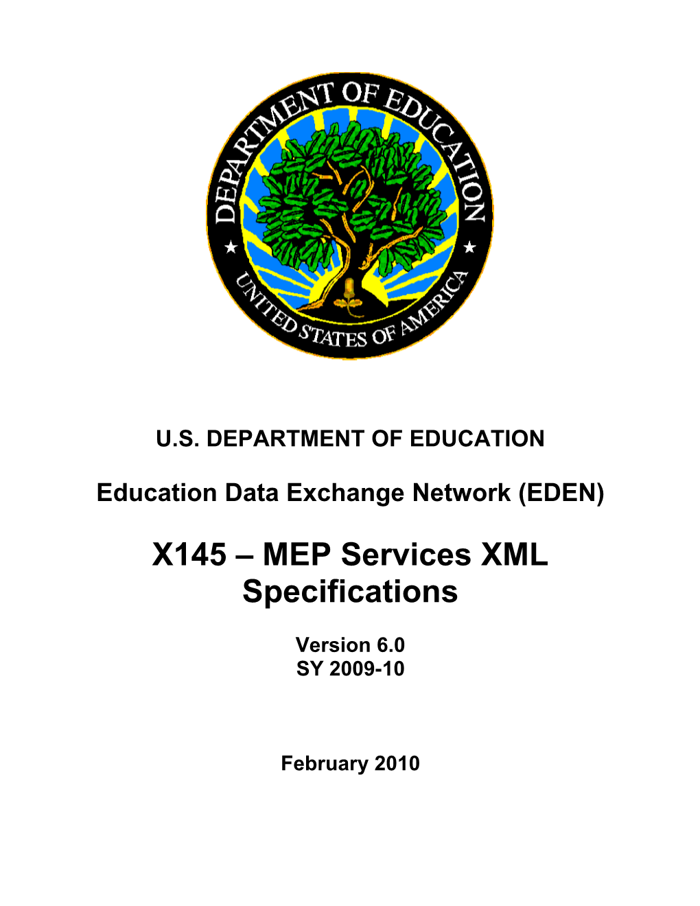 MEP Services XML Specifications