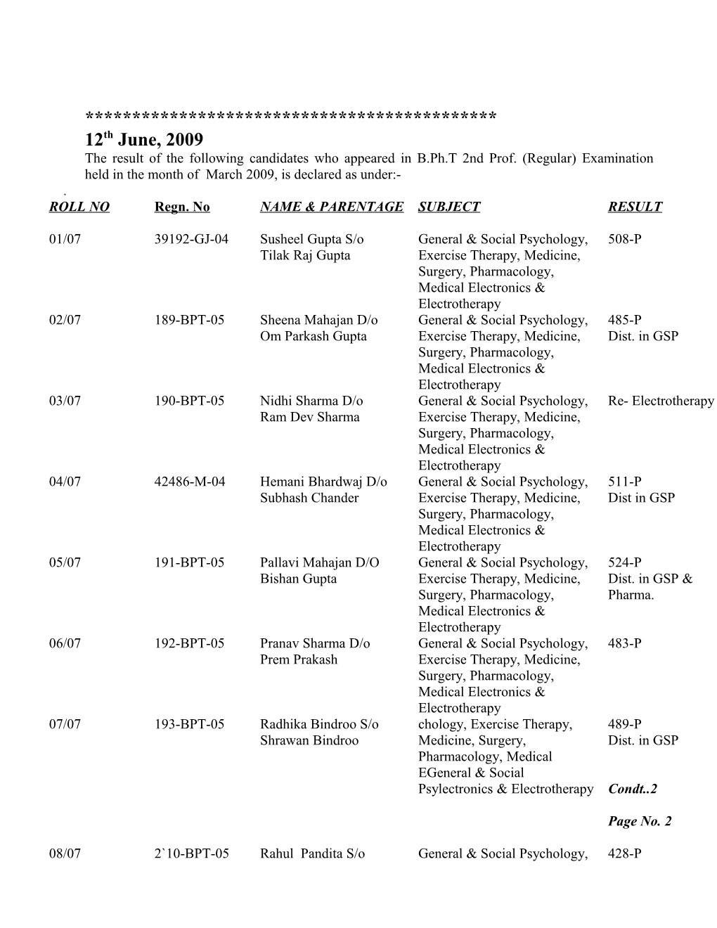 Notice Inviting Tenders