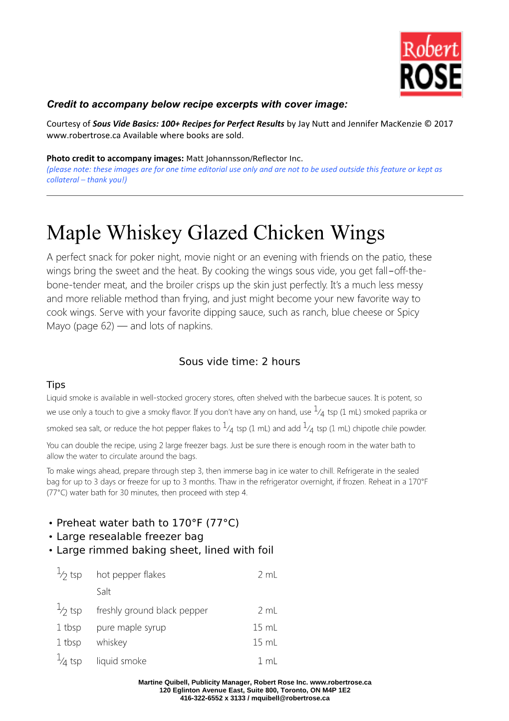 Credit to Accompany Below Recipe Excerpts with Cover Image