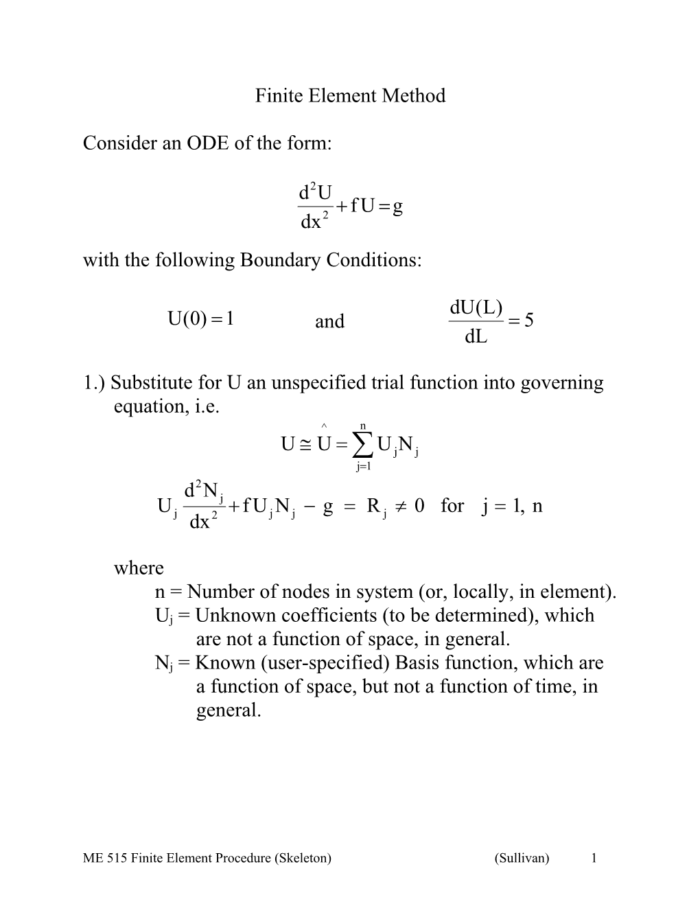 Finite Element Method s1