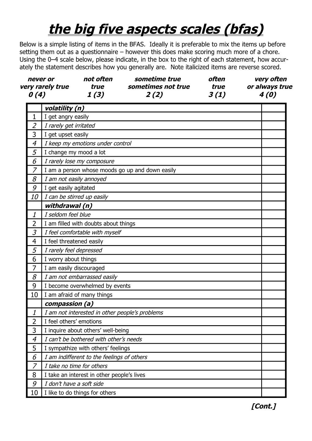 Topics to Be Covered in Self-Compassion Research Seminar