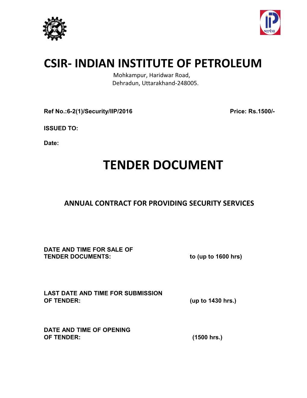 Csir- Indian Institute of Petroleum